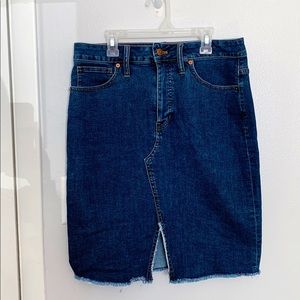 Madewell jean skirt